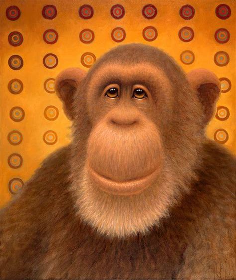 Jeff Cochran John Walker Artist Card Cochran Monkey Business Chimp