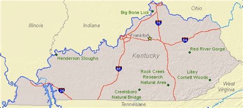 Kentucky State Parks Map Osaka On A Map