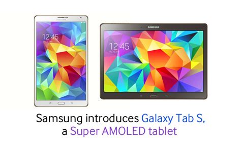 Samsung Introduces Galaxy Tab S A Super Amoled Tablet Samsung Global