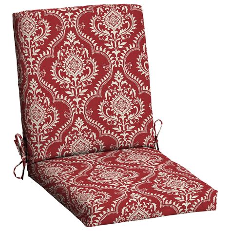 Mainstays Red Medallion 43 X 20 In Outdoor Dining Chair Cushion