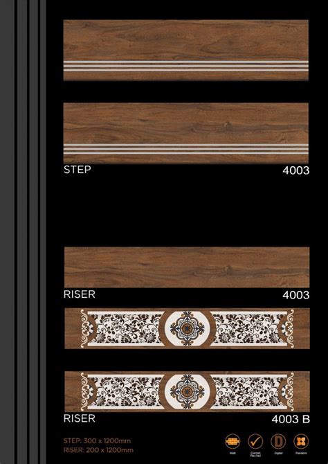 Alexa Ceramic 300x900mm Step Riser Vitrified Tiles 300 X 1200 Mm Matte At Rs 250set In Morbi
