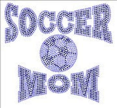 Soccer Mom Perspective Iron On Rhinestone Transfer