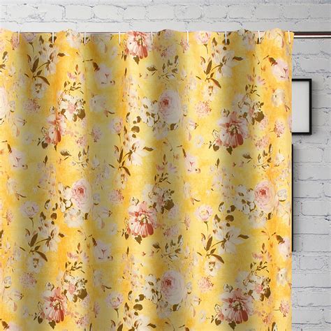 Finley Yellow Bath Shower Curtain Onestopplus