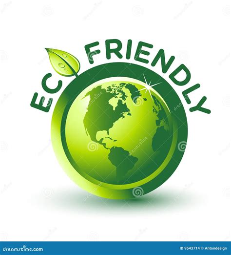 Vector Green Eco Friendly Label Stock Images Image