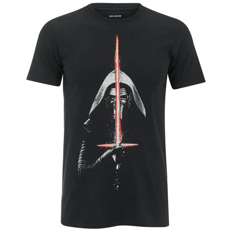 Star Wars Mens Kylo Ren Lightsaber T Shirt Black