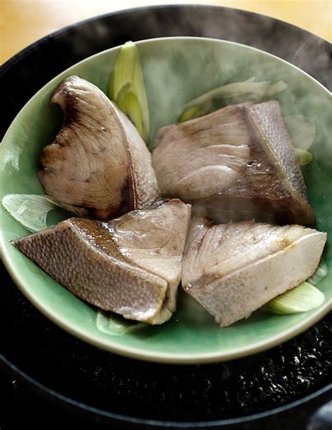 Gohan Lab Japanese Amberjack Steamed On A Plate Fatty Blueback Fillet