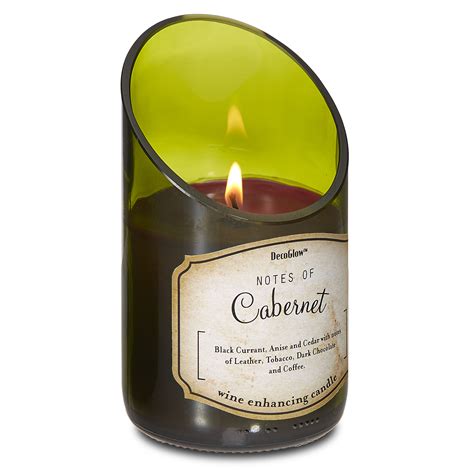 8 Oz Wine Bottle Poured Scented Candle Cabernet