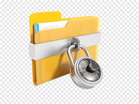 File Lock Data Security Concept Icon Locked Folder Angle Insurance