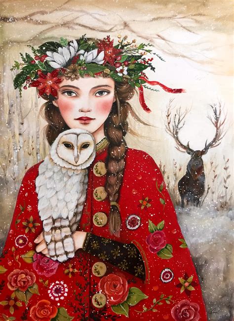 Solstice By Claudia Tremblay Owl Art Print Art Prints Claudia