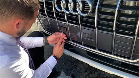 How To Install A Front License Plate Bracket On A 2019 2020 2021 Audi Q3 Youtube