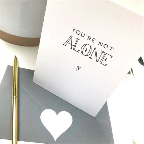 Youre Not Alone Card By The Hummingbird Card Company