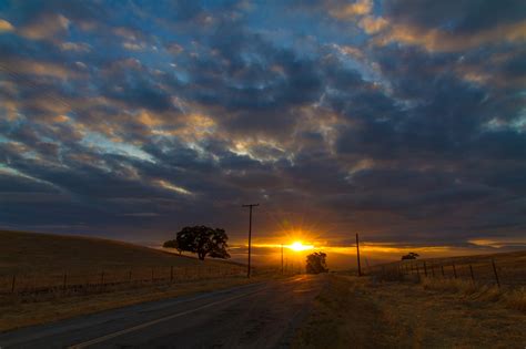 Sunset Road Hills Wallpaper Hd Nature 4k Wallpapers Images Photos