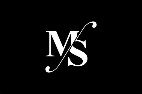 Ms Monogram Logo Design By Vectorseller