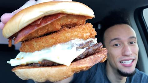Jack In The Box New Bbq Bacon Double Cheeseburger Food Review Youtube