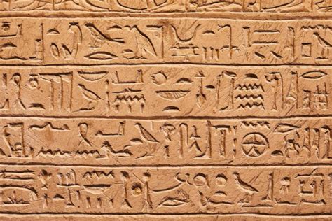 Ancient Hieroglyphic Script Stock Photo By ©gudella 248981578
