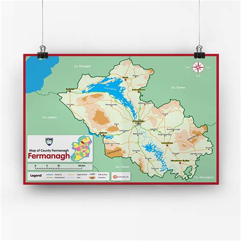 Fermanagh County Map 4schoolsie