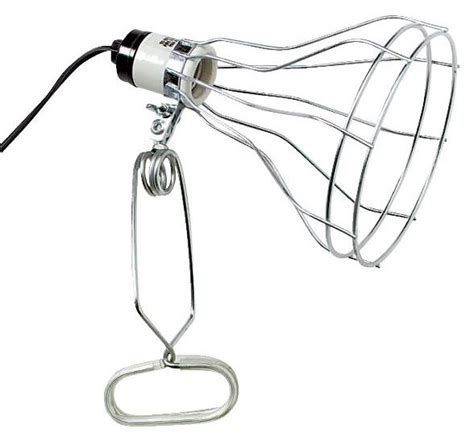 8.5" Heavy Duty 150 Watt Clamp Lamp w/ Wire Guard - Lamp Reflectors & Shades