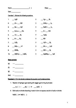 Ph.d., biomedical sciences, university of tennessee at knoxville. Introduction to chemical equations worksheet answers Chris ...