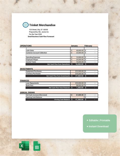 Free Daily Cash Flow Template Google Docs Google Sheets Excel Word