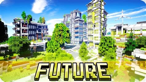 Minecraft Futuristic Greenpeak City Map Cinematic Tour And Download Youtube