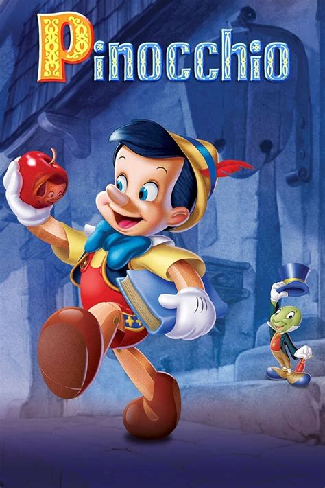 1940 Walt Disneys Pinocchio Movie Poster Print Jiminy Cricket Geppetto🍿