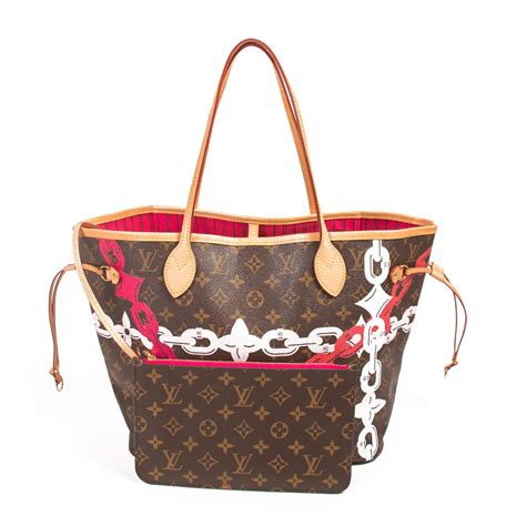 Louis Vuitton Limited Edition Monogram Bay Rose Neverfull Mm My