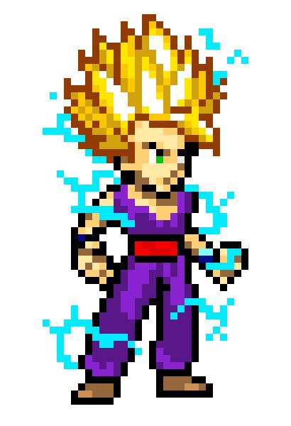 For example, i tried animating with individual body part. Dragon Ball Z Sprites (Re-Edited!) | Pixel Art Maker