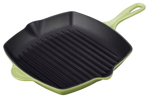 Le Creuset Enameled Cast Iron 10 14 Inch Square Skillet Grill Palm