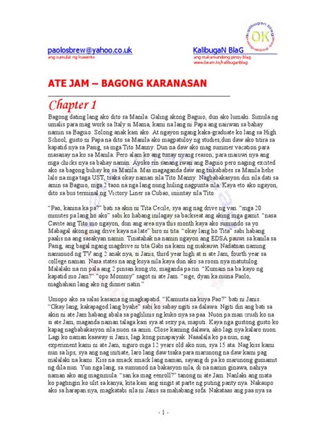 A spg fanfic :d i do not own the cover picture, it belongs to trekkiebeth who is a photo god xd. Ate Jam - Bagong Karanasan
