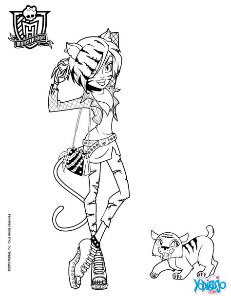 Toralei Stripe Monster High Coloring Pages