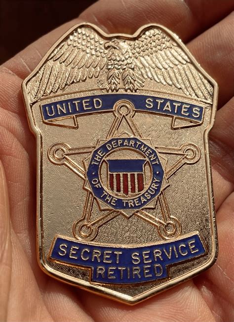 Collectors Badges Auctions Us Secret Service Retired Coffin Badge