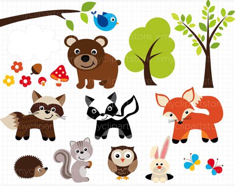 Woodland Animals Baby Clipart Free 10 Free Cliparts Download Images