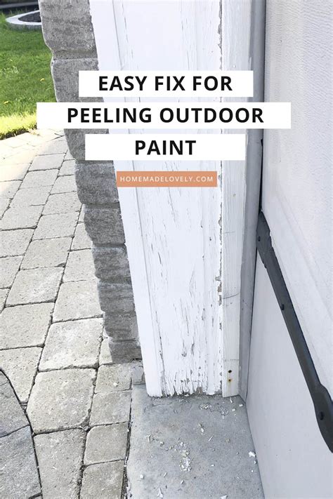 An Easy Solution To Peeling Outdoor Paint