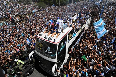 Argentina World Cup Celebrations Abandoned After Fan Jumps Onto Team Bus