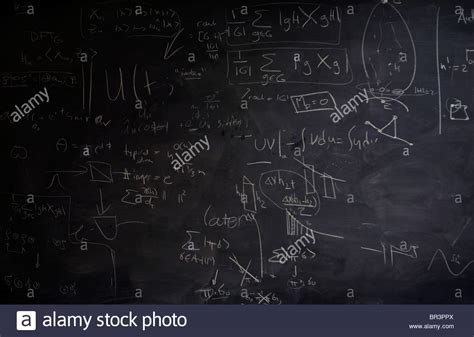 Chalkboard With Math Equations High Resolution Stock Photography And