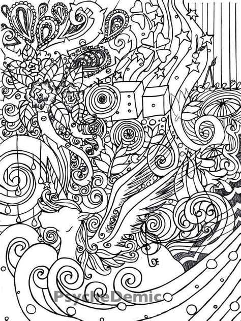 Psychedelic Coloring Pages For Adults Free Printable Psychedelic Coloring Pages