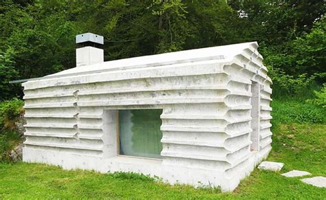 Concrete In Switzerland Concrete Cabin Tiny Concrete House Concrete