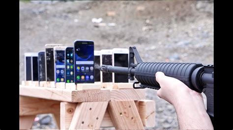 Which Phone Is More Bulletproof Samsung Galaxy Vs Iphone Youtube