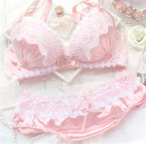 Underwear Pink Pastel Lace Cute Bra Kawaii Panties Wheretoget Lingerie Latex Lingerie