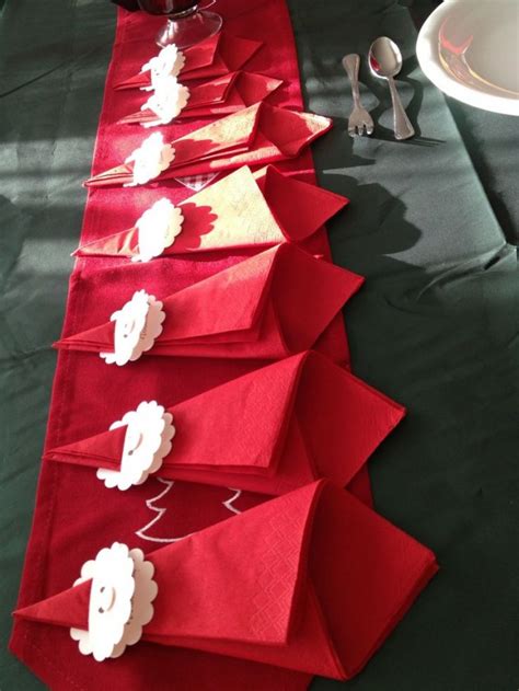 fascinating diy christmas napkin holders  add  festive touch   table