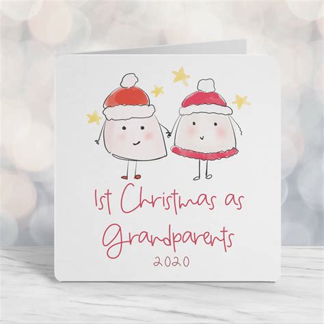 You'll get exclusive, unlimited access to every free christmas card to print at home and the entire collection of blue mountain ecards. First Christmas As Grandparents 2020 Xmas Card C By Parsy Card Co | notonthehighstreet.com