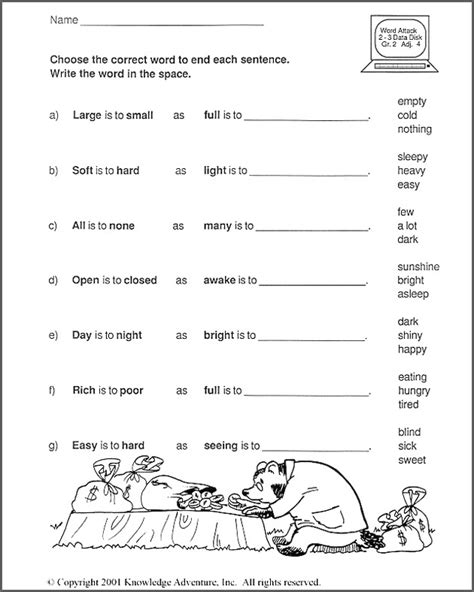 I used this station in first grade and second grade and it was a lot of fun! Hungry for More: Analogies View - Fun English Worksheet ...