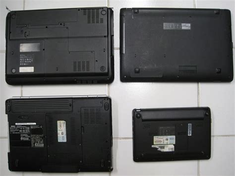 Lot Of 4 Laptop Gateway Nv Ms2273 Asus X551m Eee Pc 1005hab Dell