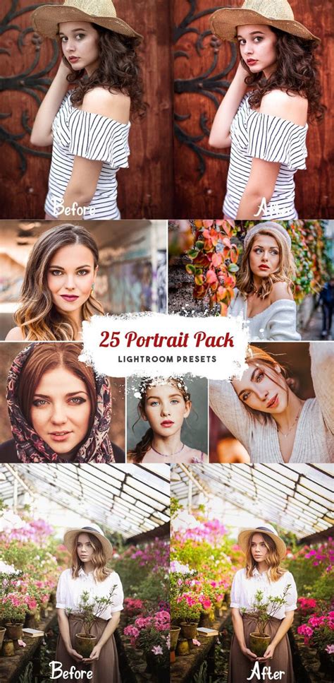 New 25 Pro Portrait Preset Pack For Lightroom Portrait Presets
