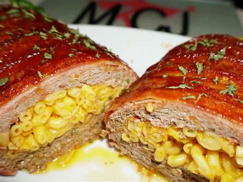 Sharp cheddar and parmesan cheese combine for this extra creamy mac 'n' cheese recipe. Mac & Cheese Bacon Wrapped Meatloaf | Recipe in 2020 ...