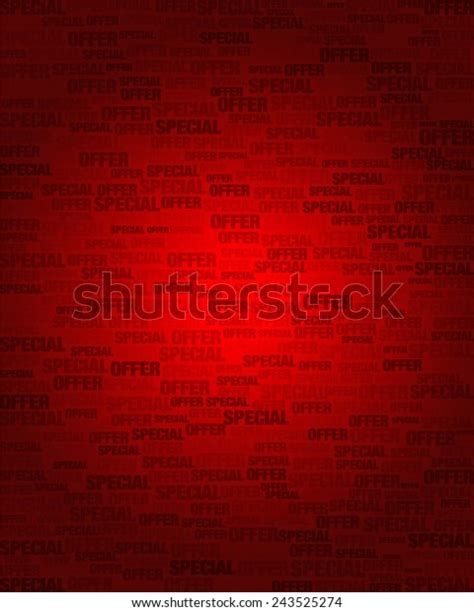 Special Offer Words Watermark On Red Stock Vector Royalty Free