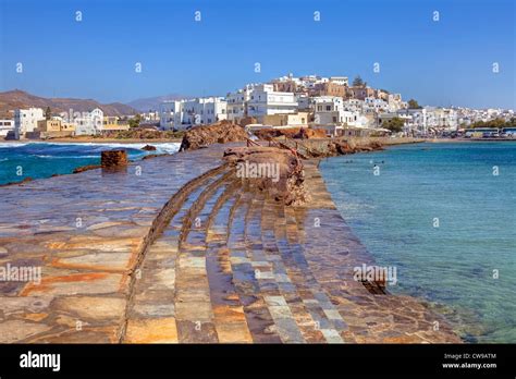 View Of The Chora Of Naxos Greece Stock Photo 49993236 Alamy