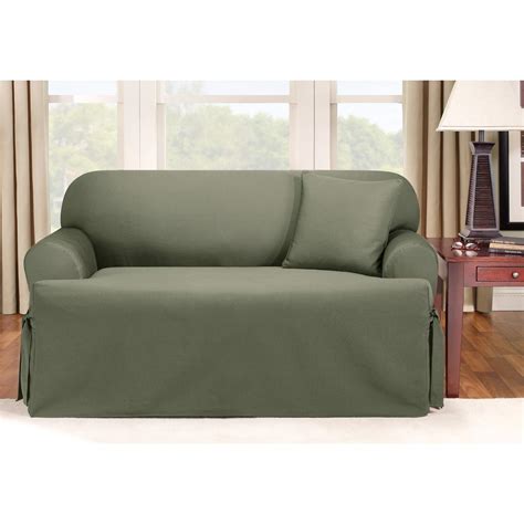 Protect and add life to your furniture with furniture covers from bed bath & beyond. Sure Fit® Logan T - cushion Sofa Slipcover - 292833 ...