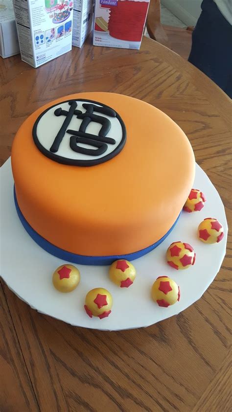 Dragon ball z themed children's birthday cake. Dragon Ball Z cake. #DBZ #dragonballzcake #dragonball # ...