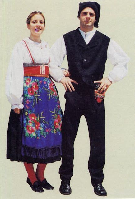 Costume Of The Island Of Krk Croatia European Costumes Traditional